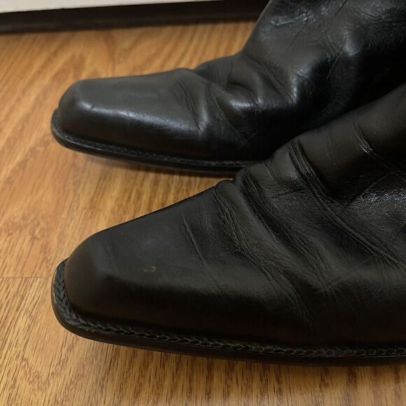 STUART WEITZMAN black crocodile leather western point toe boots size 8W - Picture 7 of 10